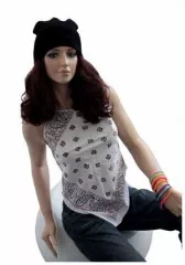 Paisley White Bandana Top