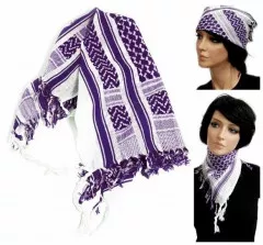 PLO Bandana Weiß Lila