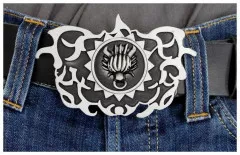 Belt Buckle Black demon sun