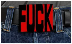 Gürtelschnalle FUCK