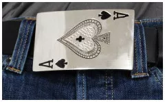 Gürtelschnalle Ace Card