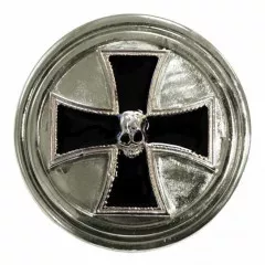 Belt Buckle Iron Cross Skull