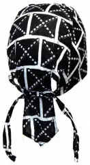 Schwarz Weißes Kinder Bandana Cap