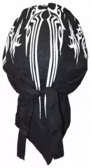 Kinder Bandana Cap Schwarz & Weiß