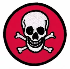 Embroidered Biker Patch Skull