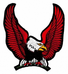 Embroidered Patch Red Eagle