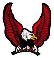 Embroidered Patch Red Eagle