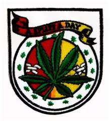 Embroidered Patch A spliff a day