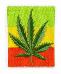 Embroidered Patch Cannabis