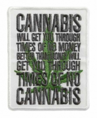 Patch Cannabis Embroidered