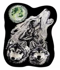 Aufnäher Heulender Wolf