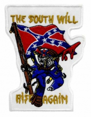 Embroidered Patch - Confederate Skull
