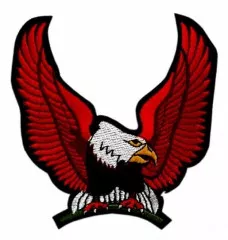 Embroidered Patch - Dark Red Eagle