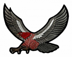 Embroidered Patch - Dark Grey Eagle