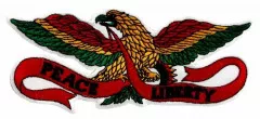 Embroidered Patch - Peace & Liberty