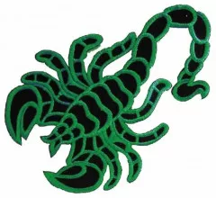 Embroidered Patch - Green Scorpion