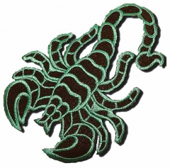 Embroidered Patch - Blue Scorpion