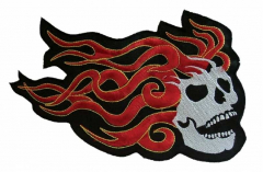 Embroidered Patch - Burning Skull