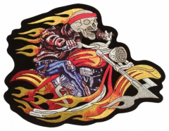 Embroidered Patch - Skull Rider