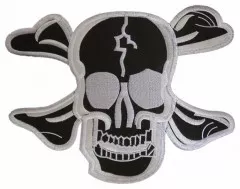 Embroidered Patch - Black Skull