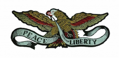 Embroidered Patch - Peace & Liberty
