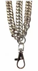 Trouser chain - Biker Chain - 3 row - Chrome