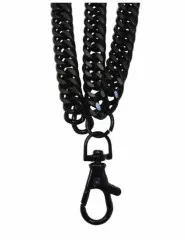 Dreiteilige Schlüsselkette Schwarz