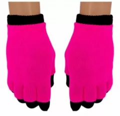 2in1 Gloves Neon Pink