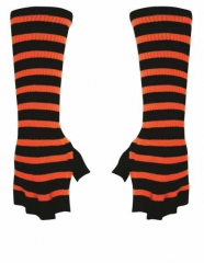 Gothic Arm sleeves Orange Striped