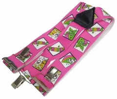 Pink Suspenders Fruits