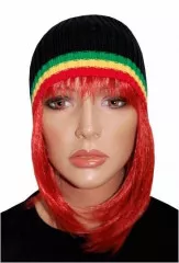 Rasta Beanie Schwarz