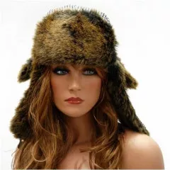 Ushanka White and Black Ushanka White and Black