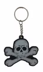 Pirate Skull Rubber Keyring