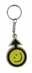 Mars Happy Face Rubber Keyring