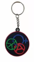 Venus Peace Anarchy Rubber Keyring
