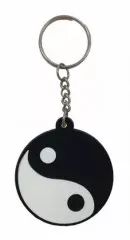 Yin Yang Rubber Keyring
