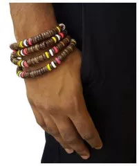 Coconut Necklace Yellow White Pink