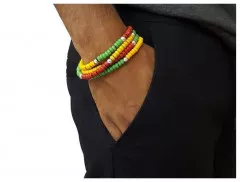 Coconut Necklace Rasta