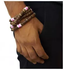 Coconut Necklace White & Pink