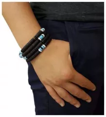 Coconut Necklace Blue & White