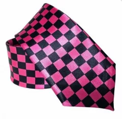Black Checkered Necktie