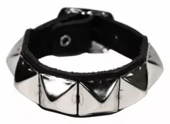 Wristband with Pyramid Studs
