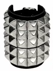 5 Row Pyramid Studded Wristband