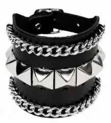 Armband Pyramidennieten & Ketten