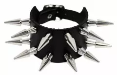 Wristband 2 Rows with 2.8 cm Cone Studs | Killer Stud
