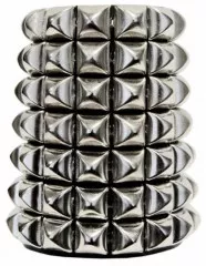 Armband 69 Pyramidennieten - Kunstlederarmband