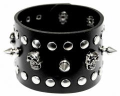 Wristband Black Skull