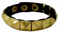 Golden Wristband Pyramid Studs