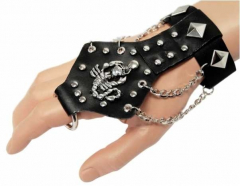 Skorpion Armband mit Fingerring