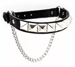 Leather Bootstrap - Pyramid Studs